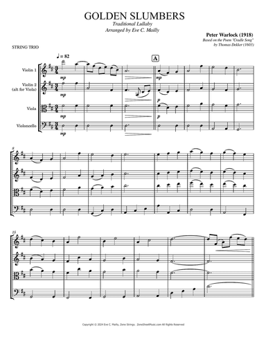 Golden Slumbers - String Trio