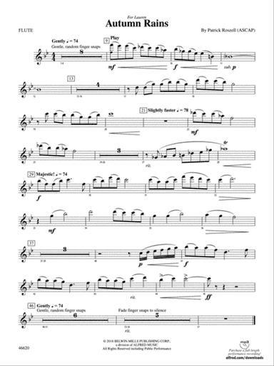 Autumn Rains: Flute