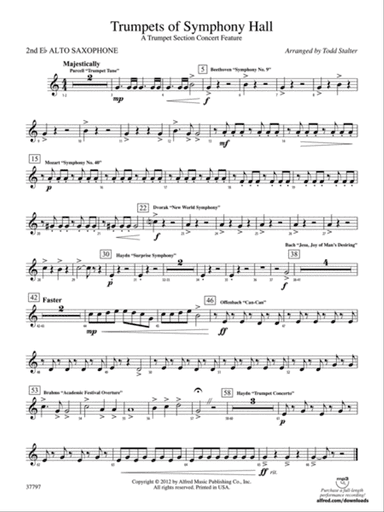 Trumpets of Symphony Hall: 2nd E-flat Alto Saxophone