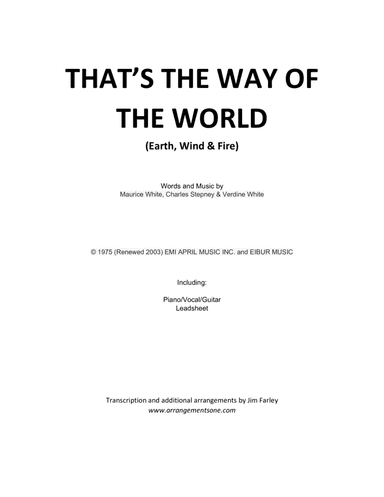 That's The Way Of The World