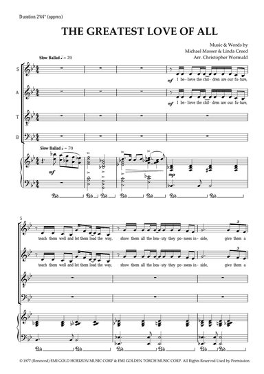 The Greatest Love Of All