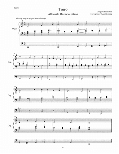 Truro - Lift up Your Heads - Alternate Harmonization