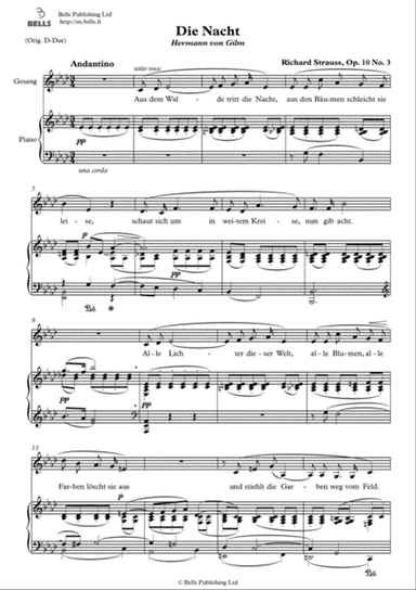 Die Nacht, Op. 10 No. 3 (A-flat Major)