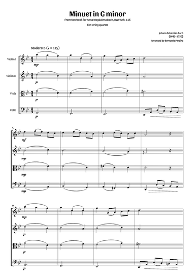 Minuet in G minor (string quartet)