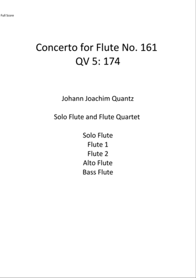 Concerto No. 161 QV5:174