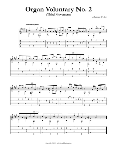 Organ Voluntary No. 2 (Third Movement)