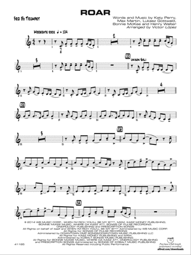 Roar: 3rd B-flat Trumpet