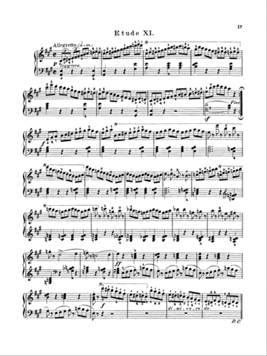 Bertini: Twenty-five Easy Studies, Op. 100