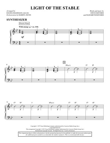 Light Of The Stable (from All Is Well) (arr. David Angerman) - Keyboard/ Synthesizer