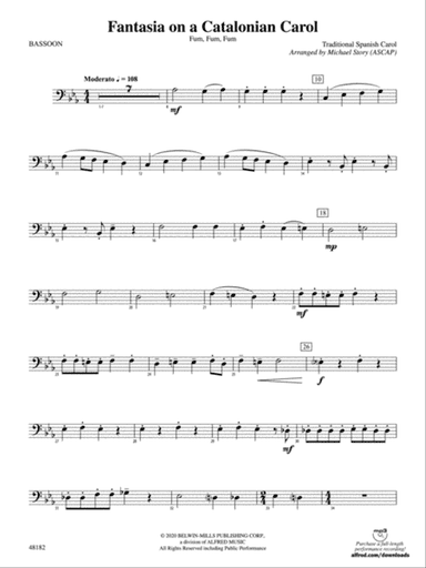 Fantasia on a Catalonian Carol: Bassoon