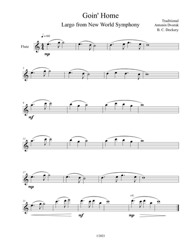 Goin' Home - Largo from New World Symphony (Flute Solo)