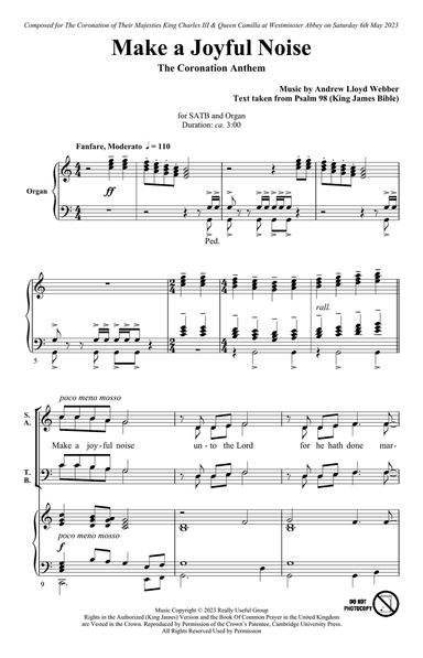 Make A Joyful Noise - The Coronation Anthem (for SATB and Organ)