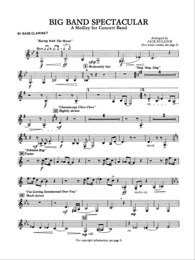 Big Band Spectacular: B-flat Bass Clarinet