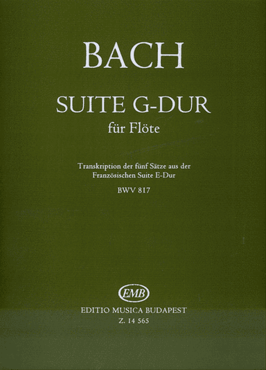 Suite G-Dur für Flöte