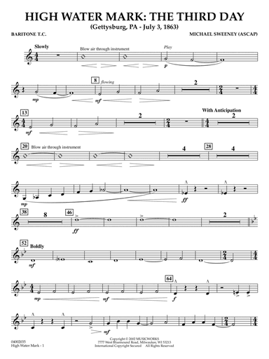 High Water Mark: The Third Day - Baritone T.C.