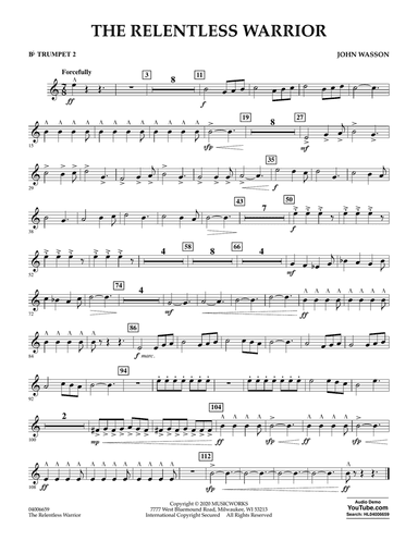 The Relentless Warrior - Bb Trumpet 2