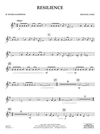 Resilience - Bb Tenor Saxophone