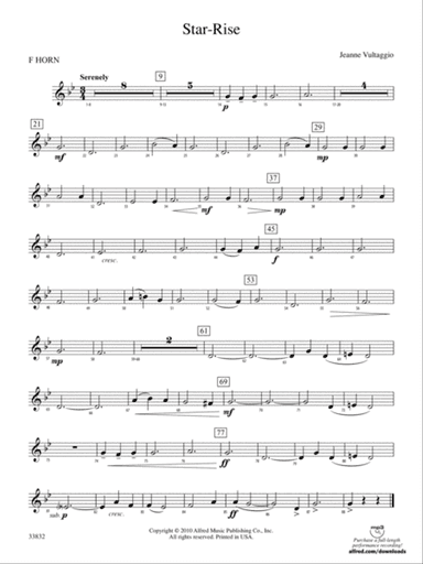 Star-Rise: 1st F Horn