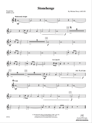 Stonehenge: (wp) 1st Horn in E-flat