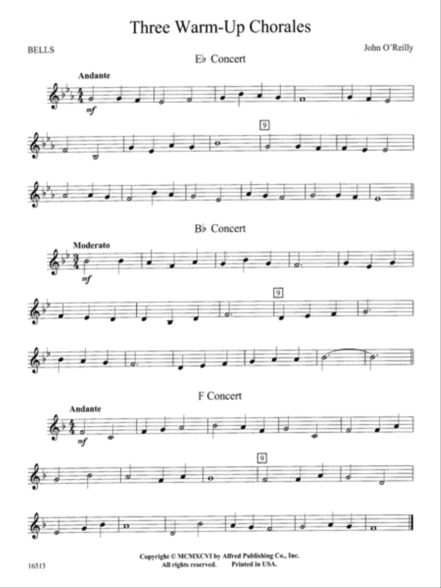 Three Warm-Up Chorales: Bells