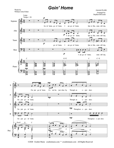 Goin' Home (for SATB)