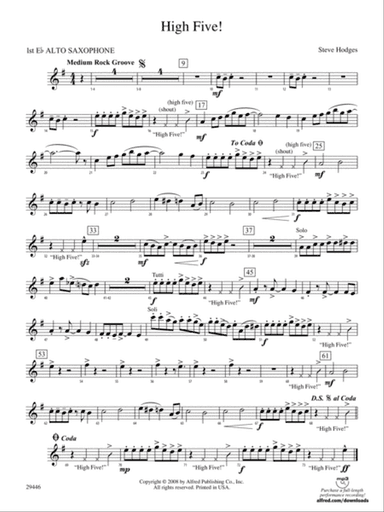 High Five!: E-flat Alto Saxophone