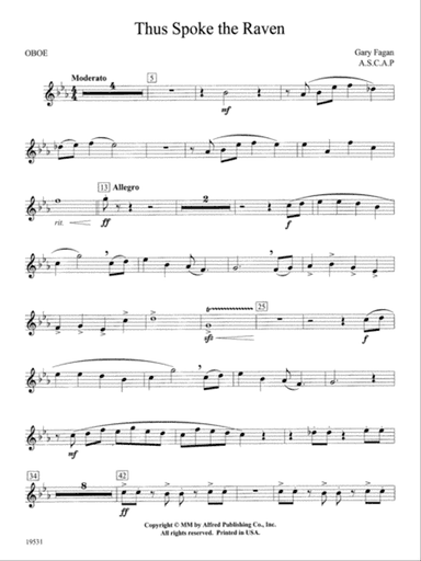 Thus Spoke the Raven: Oboe