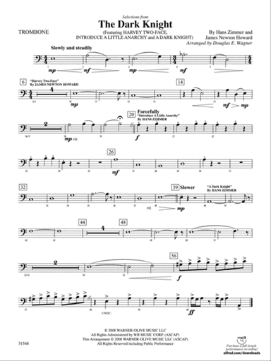 The Dark Knight, Selections from: 1st Trombone