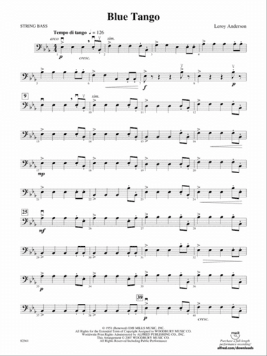 Blue Tango: String Bass