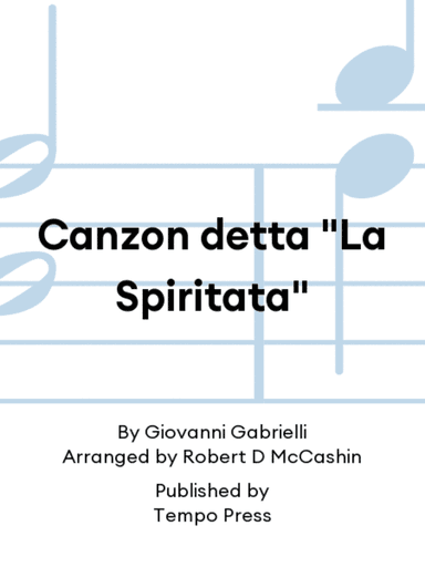 Canzon detta "La Spiritata"