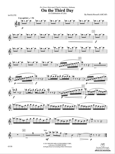 On the Third Day: Flute