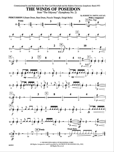 The Winds of Poseidon (from The Odyssey (Symphony No. 2)): 1st Percussion