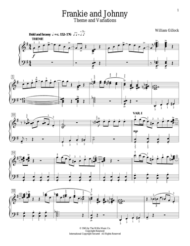 Frankie And Johnny (Theme And Variations)