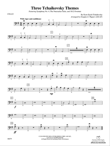 Three Tchaikovsky Themes: Cello