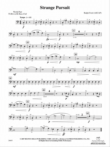 Strange Pursuit: (wp) B-flat Tuba B.C.