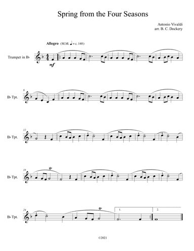 Spring from the Four Seasons (Trumpet Solo)