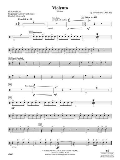 Violento: 1st Percussion