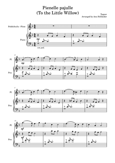 Soittosalkku: Pienelle pajulle (To the Little Willow)
