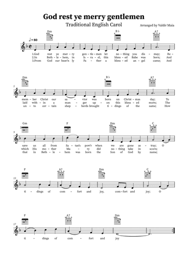 God Rest You Merry Gentlemen (D minor)