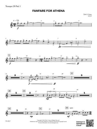 Fanfare for Athena: 1st B-flat Trumpet