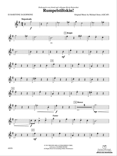 Rumpelstiltskin!: E-flat Baritone Saxophone