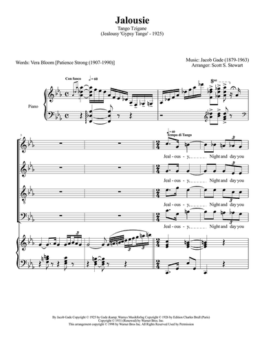 Jalousie (tango Tzigane)