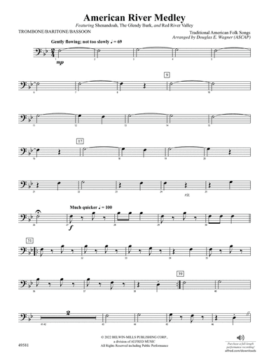 American River Medley: 1st Trombone