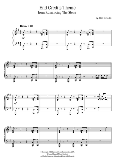 Romancing The Stone (End Credits Theme)