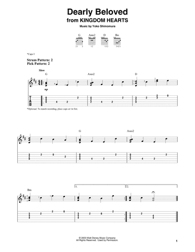 Dearly Beloved (from Kingdom Hearts)
