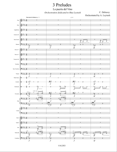 C. Debussy: The Complete Preludes, #3(II), Orchestrated by A. Leytush