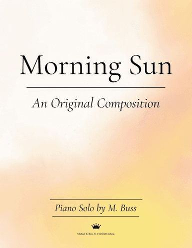 Morning Sun - piano solo