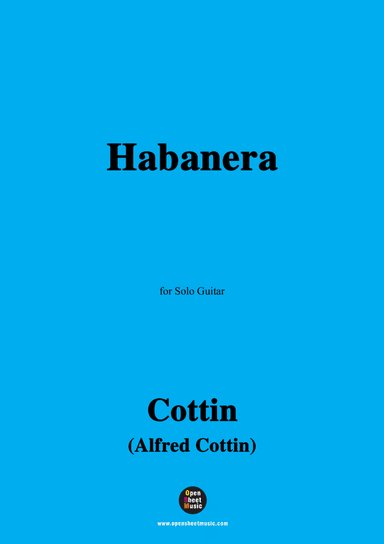 Cottin-Habanera,for Guitar