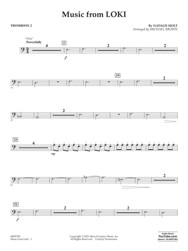 Music from "Loki" (arr. Michael Brown) - Trombone 2