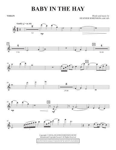 Baby in the Hay - Violin